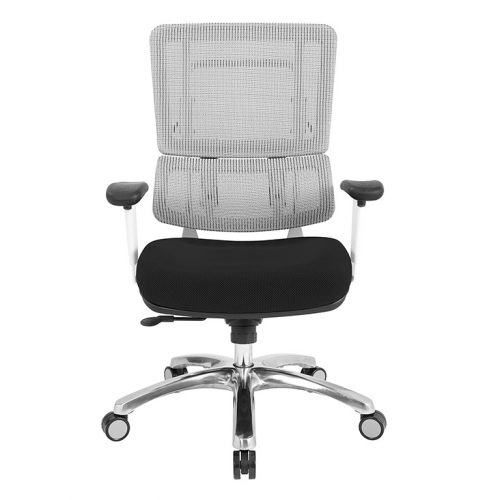Breathable White Vertical Mesh Chair
